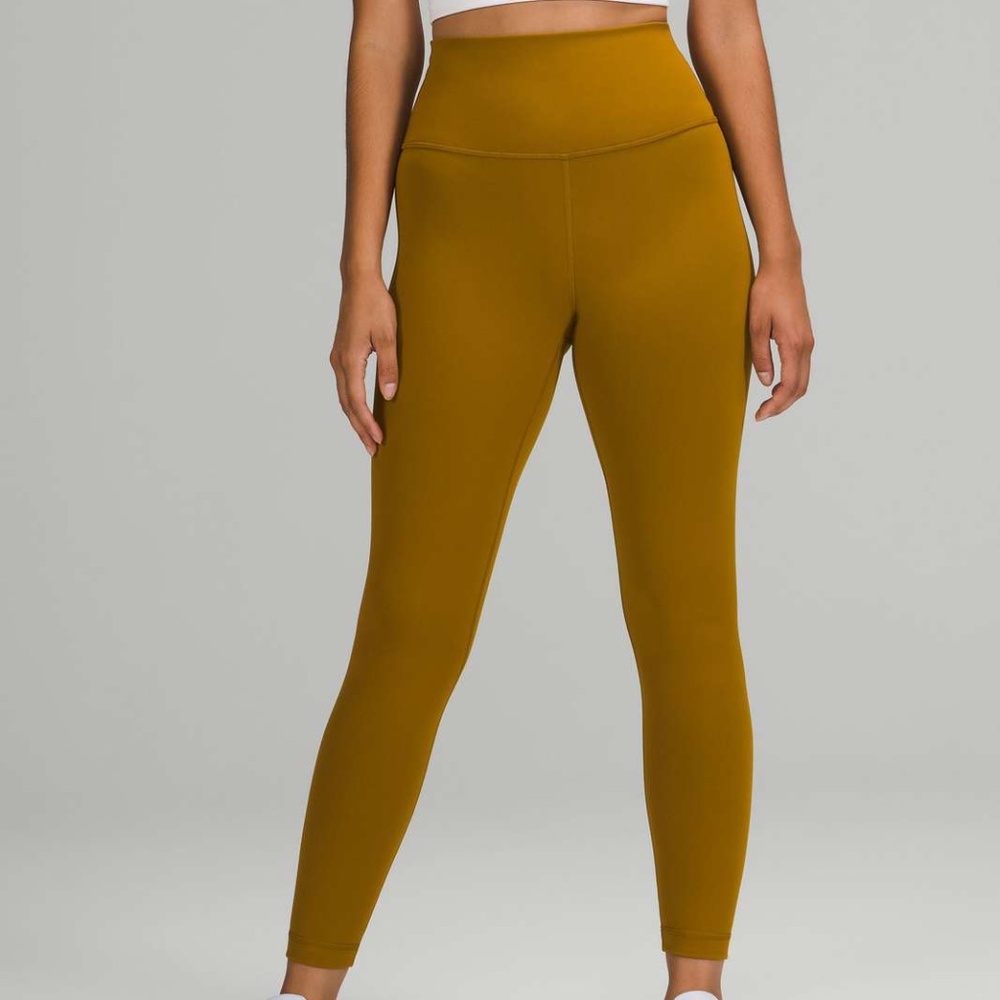 Lululemon Wunder Train High-Rise Tight 25" - Gold Spice - Size 16
